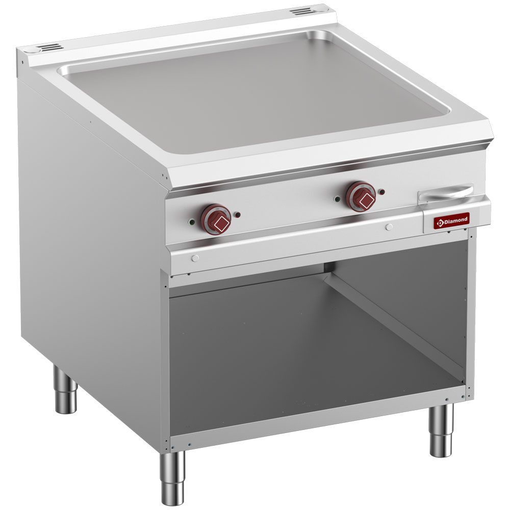 Elektrische vlakke bakplaat module 1/1, op open kast Elektrische vlakke bakplaat module 1/1, op open kast