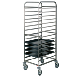 Silowagen, R.V.S. schalen, 14x 600x400 mm, 85 mm Silowagen, R.V.S. schalen, 14x 600x400 mm, 85 mm