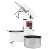 Spiraalkneder 42 liters kantelbare kop, verwijderbare kuip, 2 snelheden, timer, op wielen Spiraalkneder 42 liters kantelbare kop, verwijderbare kuip, 2 snelheden, timer, op wielen