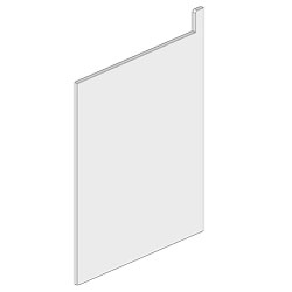 Zijwand in hout neutraal meubel, met openstaande boord, plint (1 stuk) Zijwand in hout neutraal meubel, met openstaande boord, plint (1 stuk)