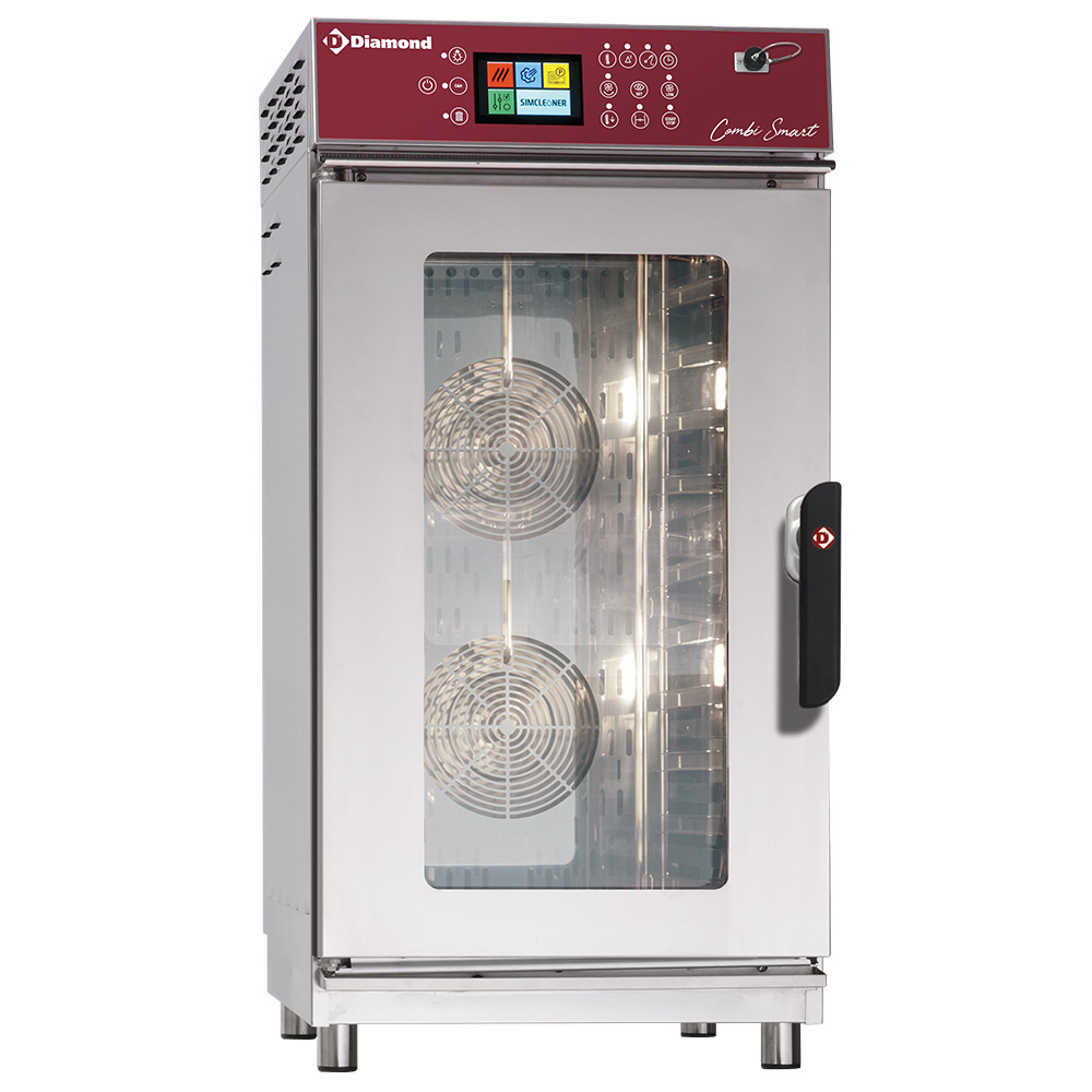 Elektrische oven stoom/convectieoven, 11x GN1/1 Touch Screen + Auto-Cleaning Elektrische oven stoom/convectieoven, 11x GN1/1 Touch Screen + Auto-Cleaning