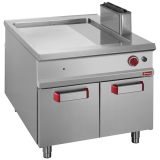 Gaskookplaat 2/3 Glad & 1/3 Gegroefd, Chroom - Pass-through