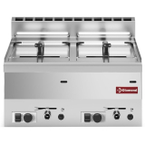 Gasfriteuse, 2 kuipen 8 liter -Top- Gasfriteuse, 2 kuipen 8 liter -Top-