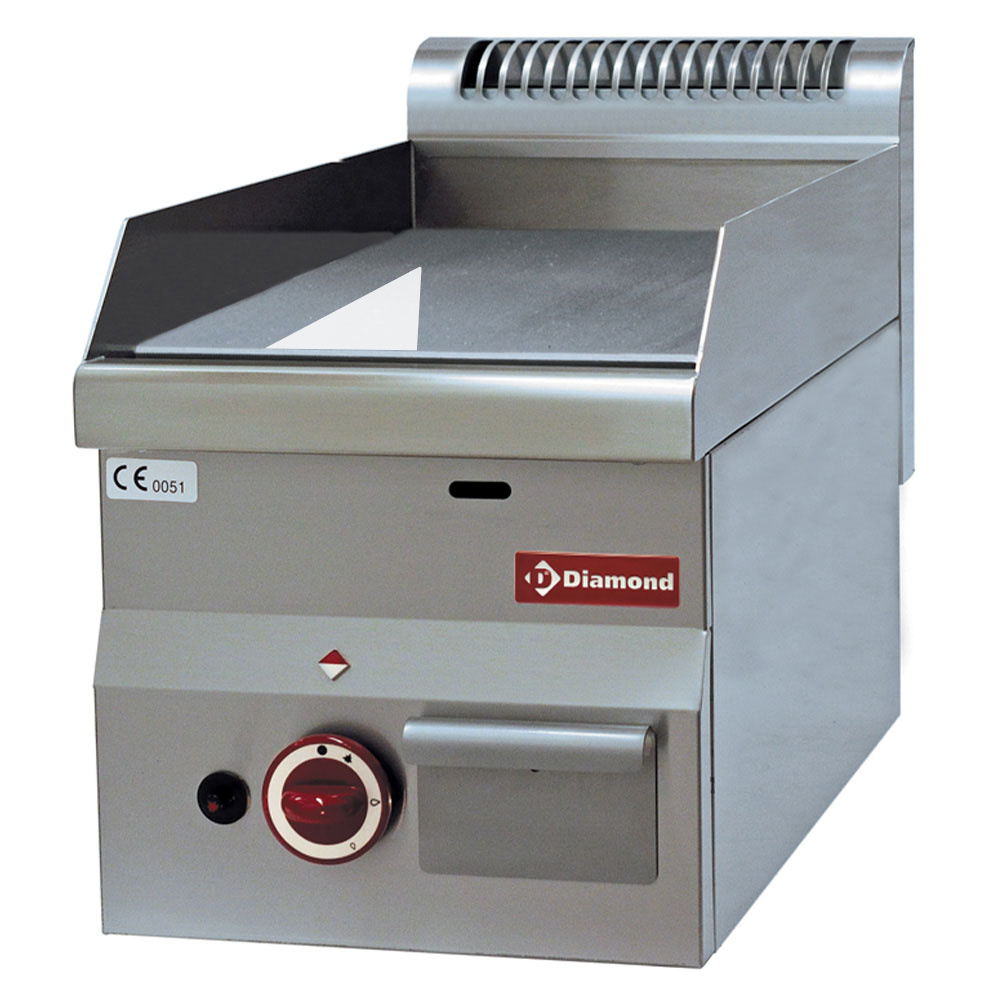 Braadplaat op gas met vlakke plaat Braadplaat op gas met vlakke plaat