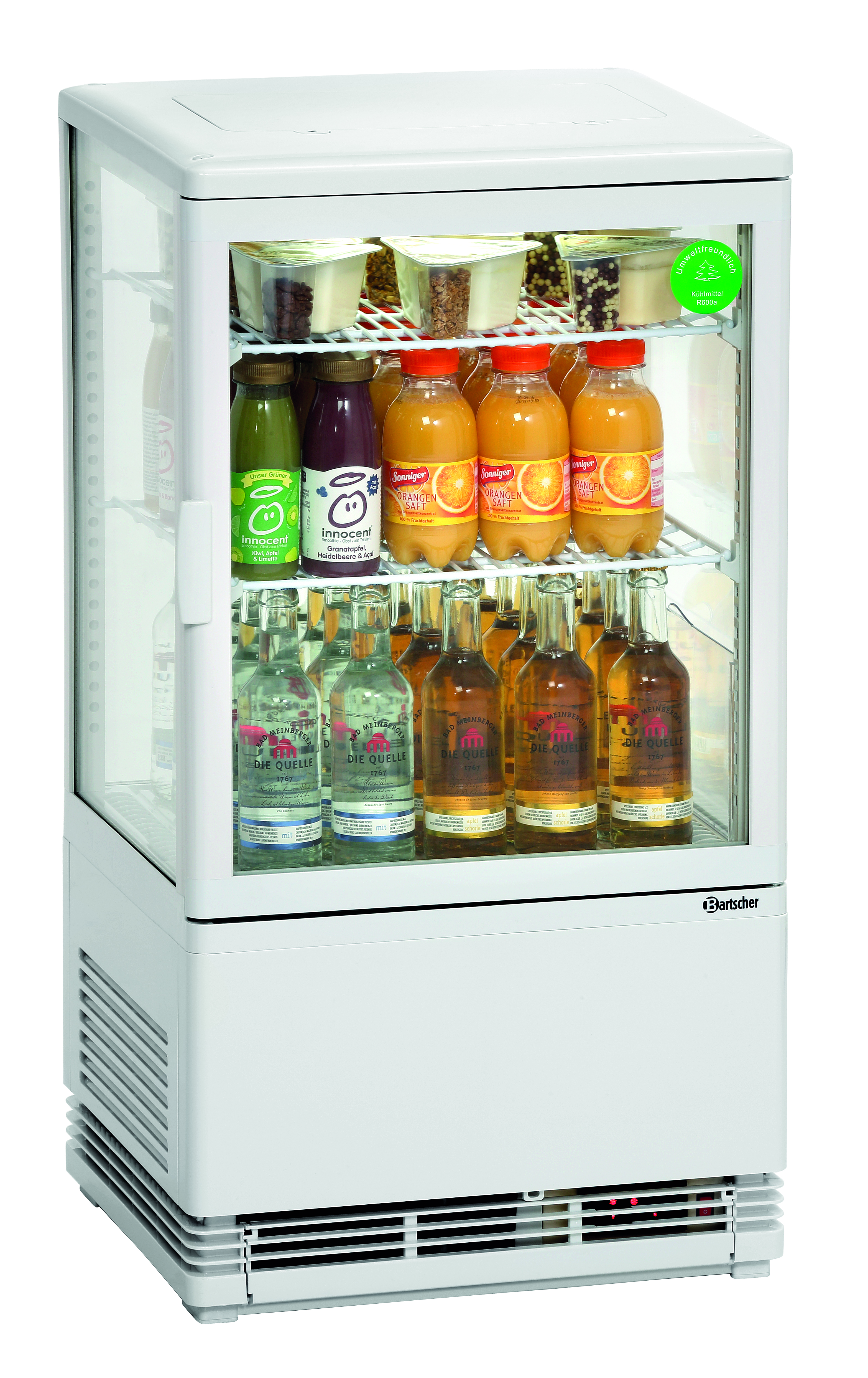 Mini-koelvitrine 58L, wit Mini-koelvitrine 58L, wit