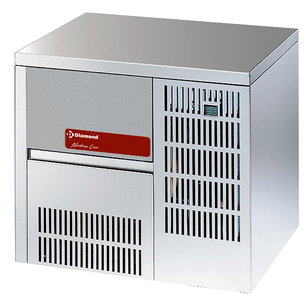 Volle ijsblokjesmachine 19 kg, met reserve Volle ijsblokjesmachine 19 kg, met reserve