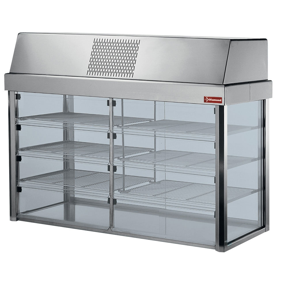 Gekoelde vitrine met bodem, top model (x element 3 GN 1/1) Gekoelde vitrine met bodem, top model (x element 3 GN 1/1)