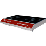 Inductieplaat 2 kookzones (2x 1750 watt), tactiele toetsen Inductieplaat 2 kookzones (2x 1750 watt), tactiele toetsen
