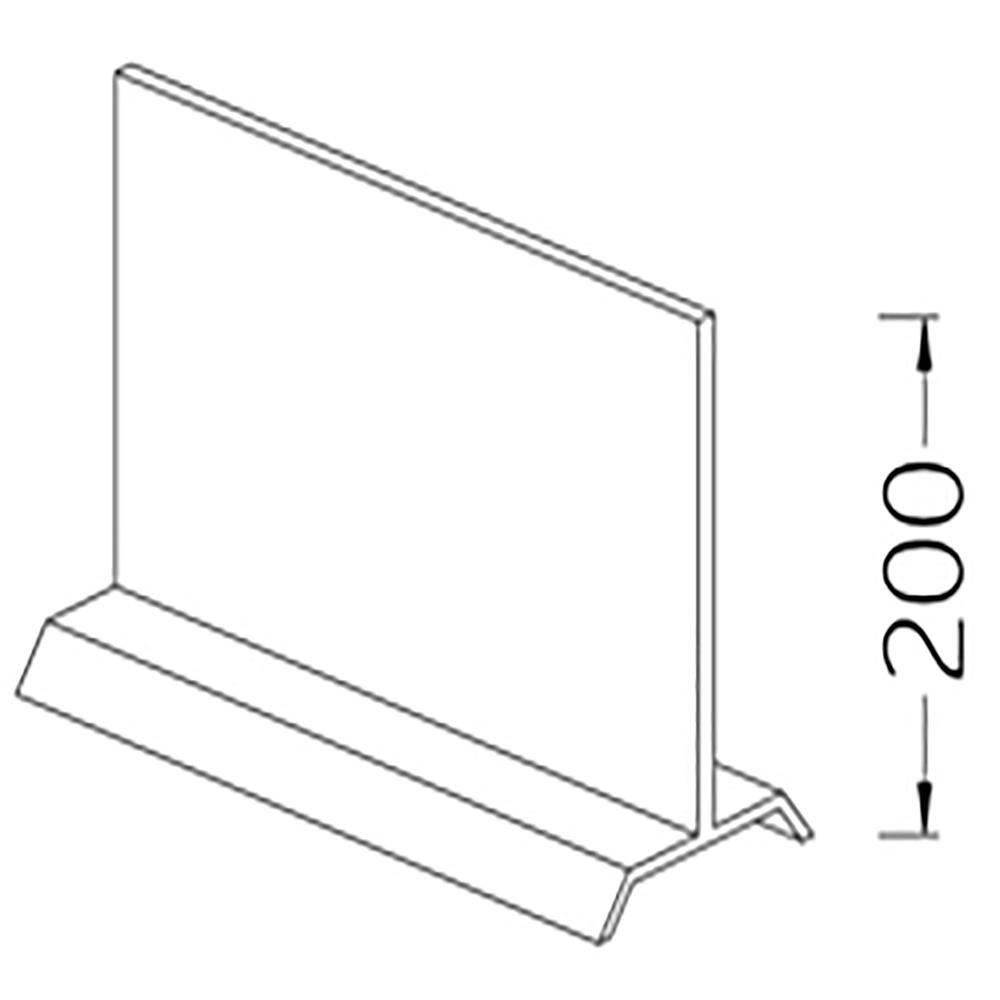 Afneembare scheidingswand voor expositie, gemaakt van plexiglas Afneembare scheidingswand voor expositie, gemaakt van plexiglas