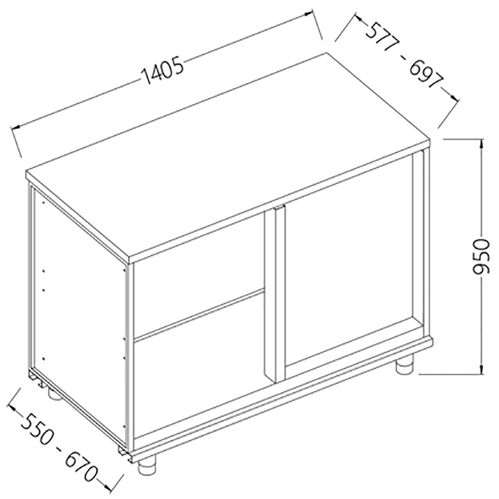 Achter meubel hoek rechts neutraal - kassa Achter meubel hoek rechts neutraal - kassa