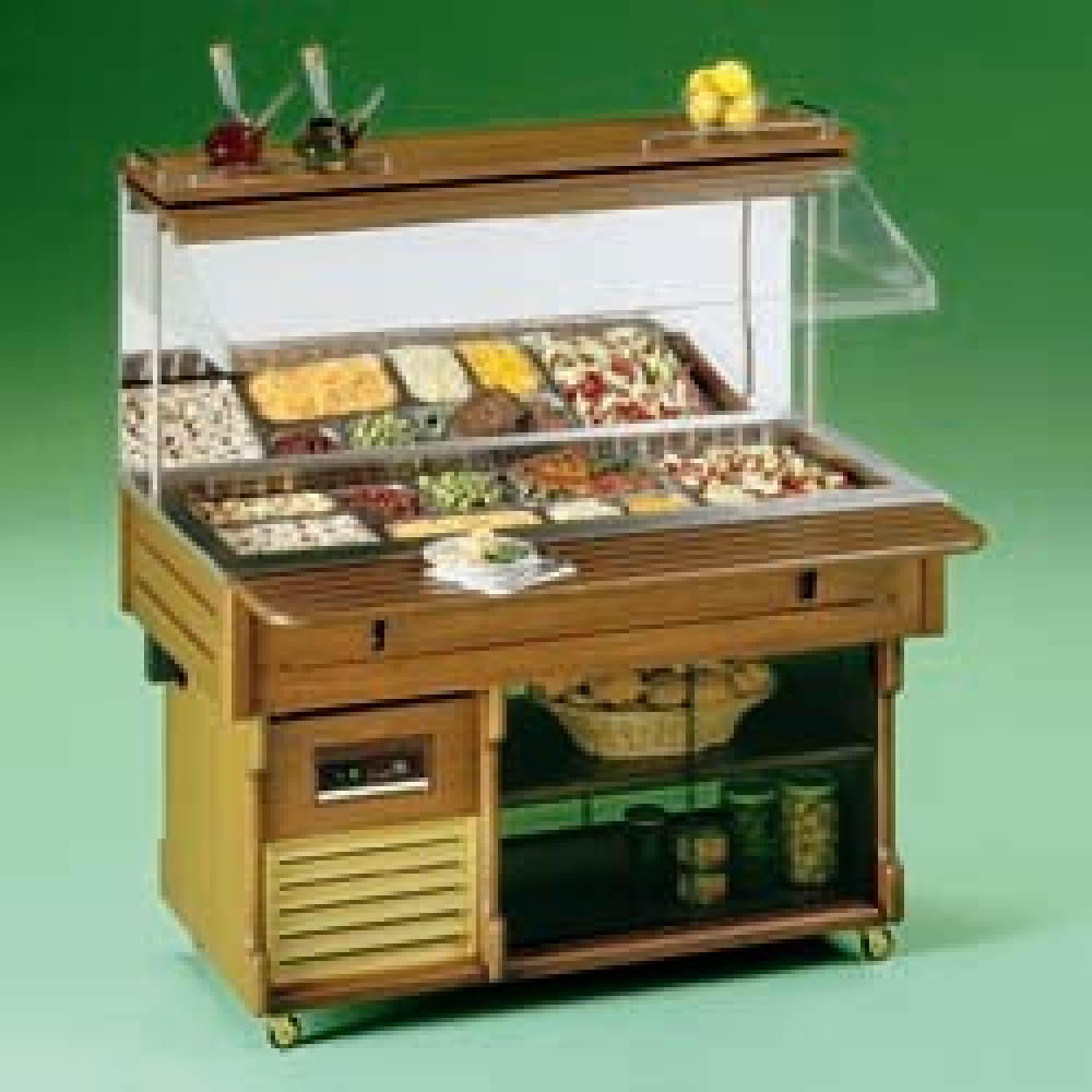 Muraal koelbuffet capaciteit 4 GN 1/1 Muraal koelbuffet capaciteit 4 GN 1/1