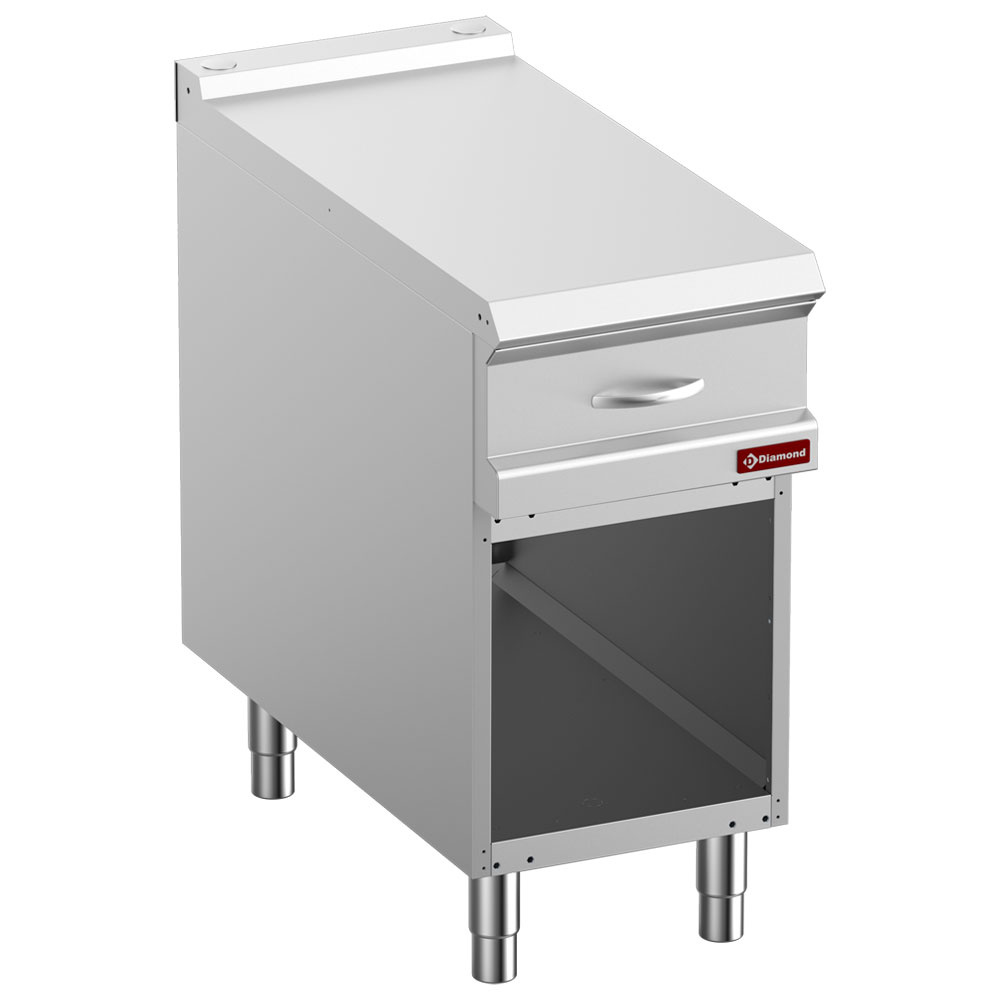 Neutraal werkelement met lade GN, module 1/2 , op kast Neutraal werkelement met lade GN, module 1/2 , op kast