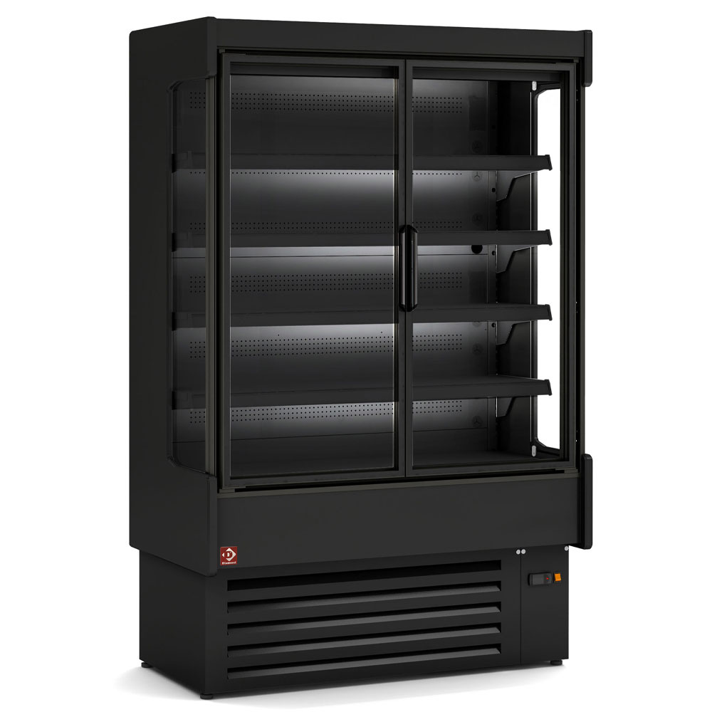 Gekoeld wandmeubel, geventileerd met groep, 4 klapdeuren Gekoeld wandmeubel, geventileerd met groep, 4 klapdeuren