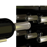 Optie: Achtergrond vitrine met spiegel Optie: Achtergrond vitrine met spiegel