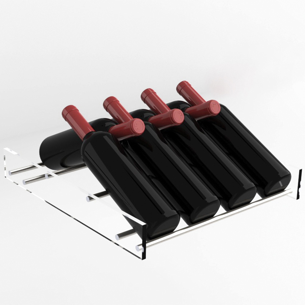 Struktuur met laterale in plexiglas en aluminium staven Struktuur met laterale in plexiglas en aluminium staven