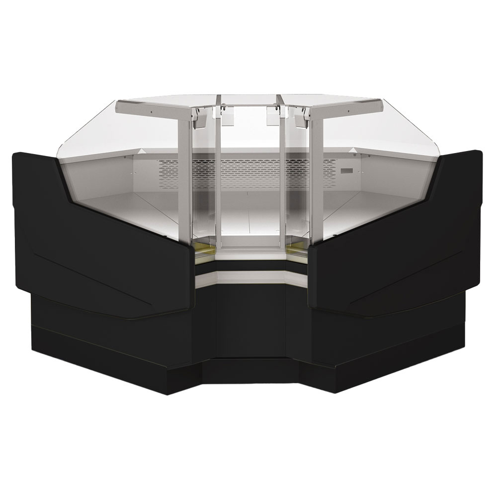 90° gesloten hoek, geventileerd, 3 zijden - ZWART 90° gesloten hoek, geventileerd, 3 zijden - ZWART