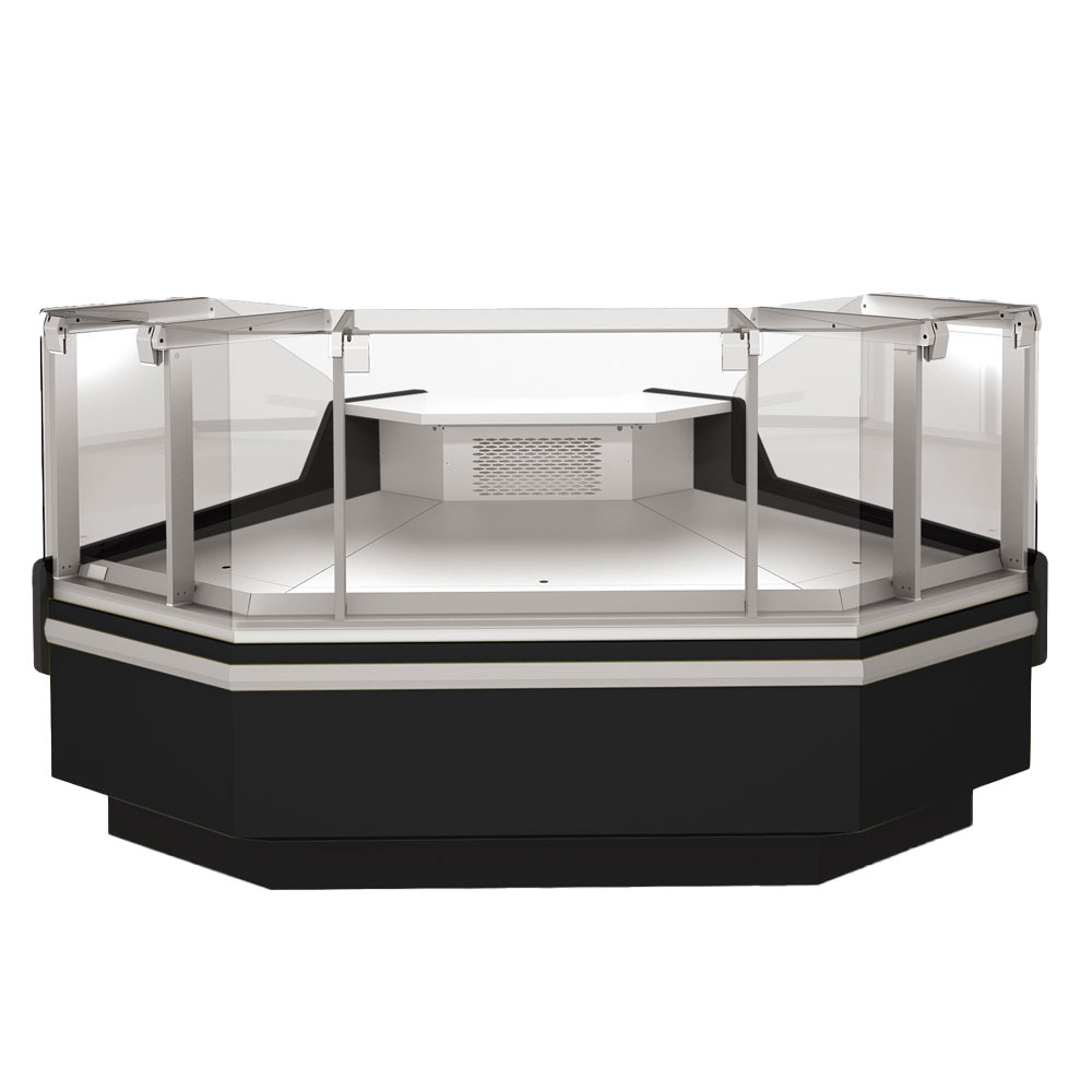 Open hoek 90°, geventileerd, 3 zijden - ZWART Open hoek 90°, geventileerd, 3 zijden - ZWART