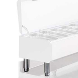 Kit Van 4 R.v.s. Poten Voor Structuren GN 1/3, Regelbaar