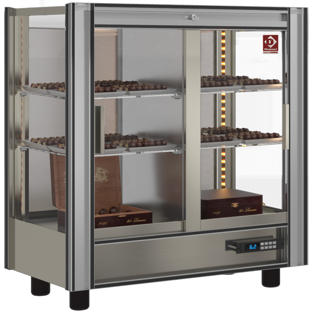 Gekoelde chocolade vitrine Lt.216 - Moduleerbaar Gekoelde chocolade vitrine Lt.216 - Moduleerbaar