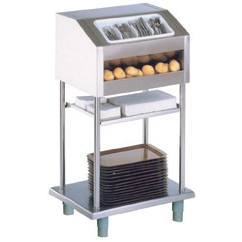 Dienbladen, brood en bestekelement Dienbladen, brood en bestekelement