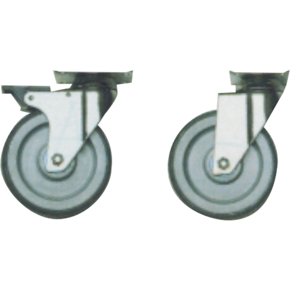 Set van 4 wielen, 2 met rem Set van 4 wielen, 2 met rem