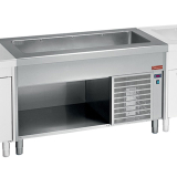 Element Met Gekoelde Kuip op Open Kast 3x GN 1/1