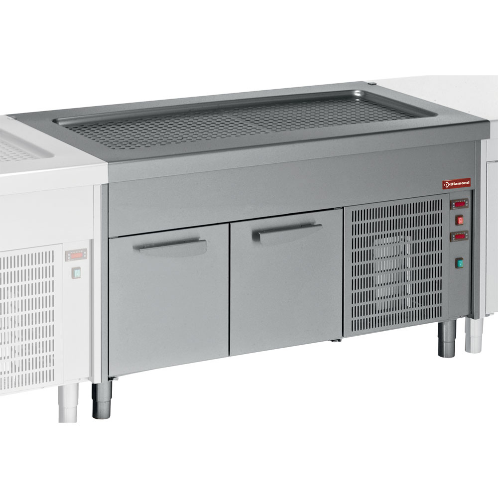 Gekoelde top element op gekoelde kast 6x GN 1/1 Gekoelde top element op gekoelde kast 6x GN 1/1