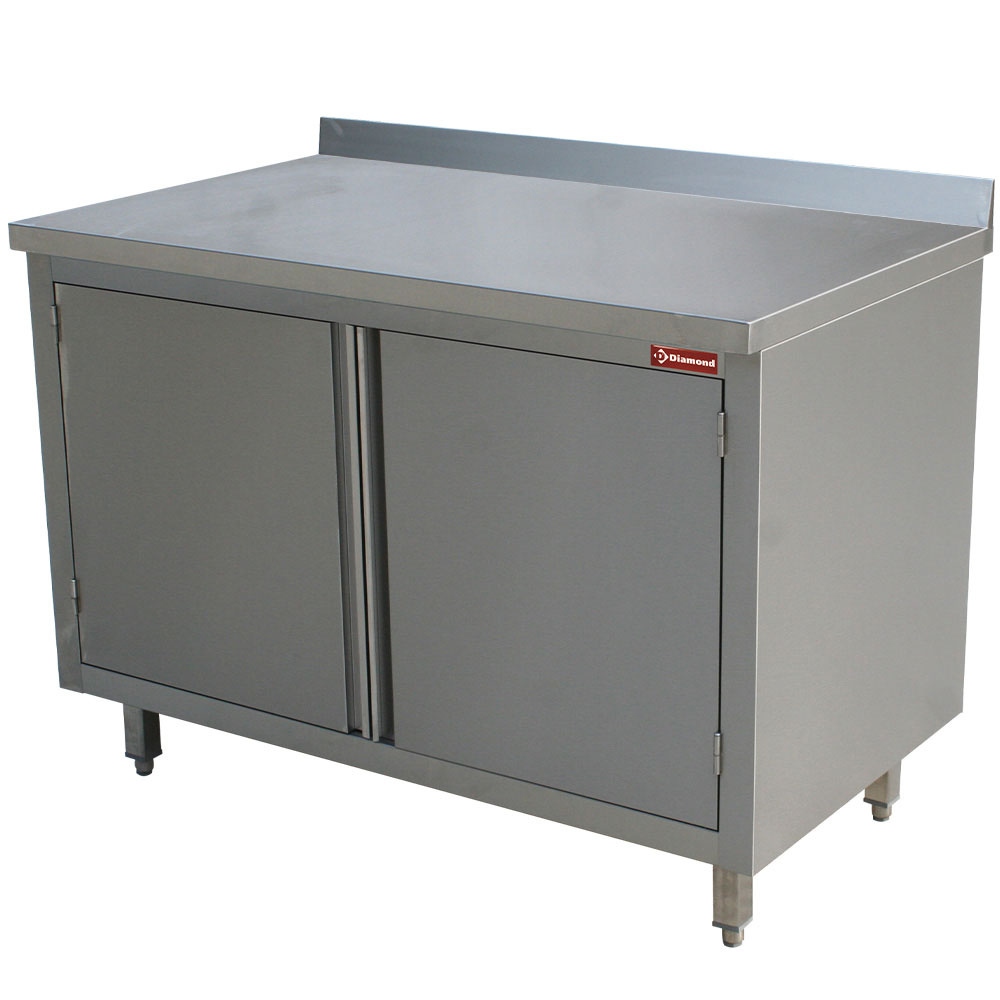 Neutraal werktafelkast met draaideuren Neutraal werktafelkast met draaideuren