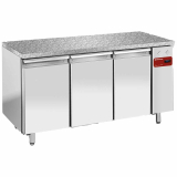 Koeltafel, gevent., 3 deuren EN 600x400 - Top in graniet (zonder groep) Koeltafel, gevent., 3 deuren EN 600x400 - Top in graniet (zonder groep)