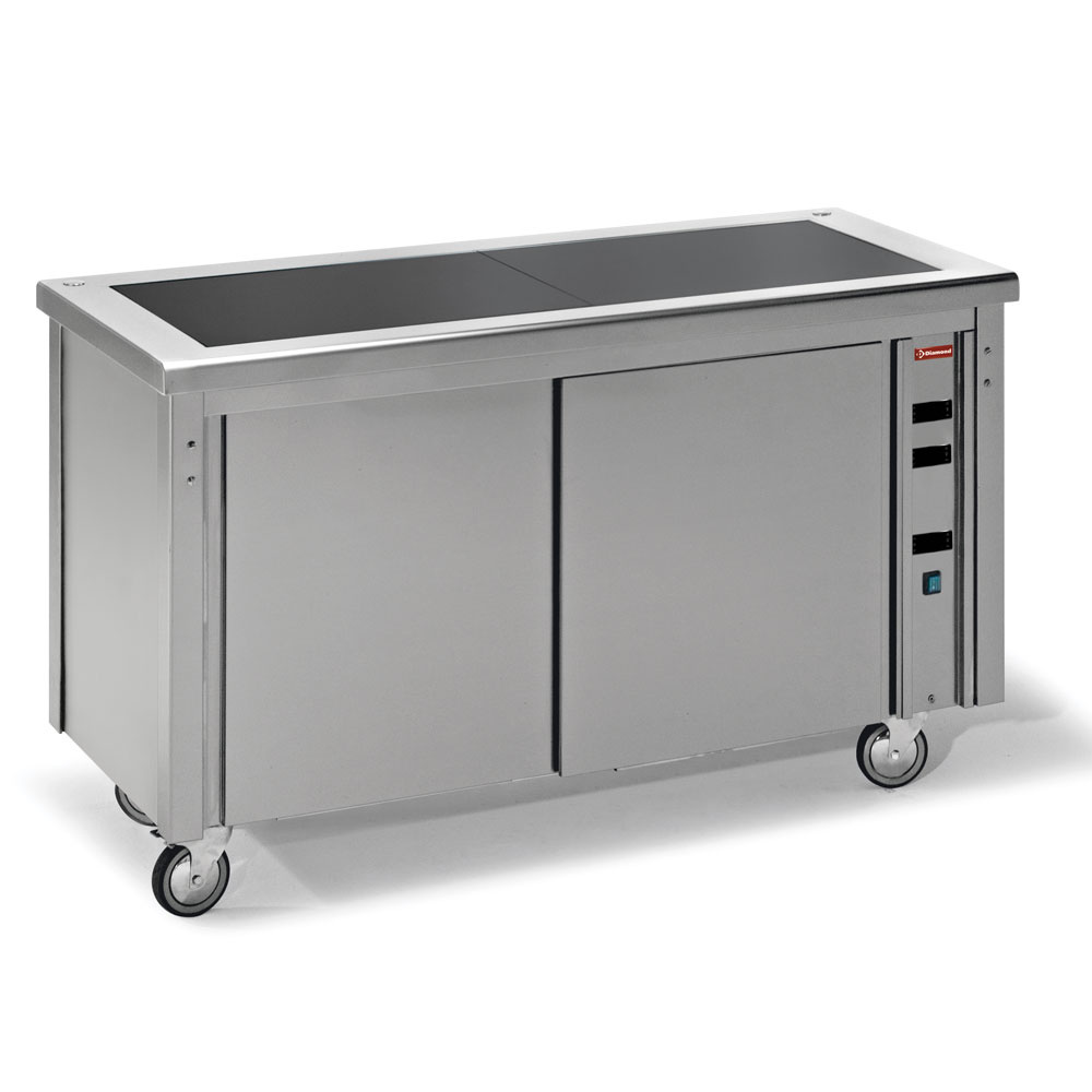 Vitrokeramische element op warmkast Vitrokeramische element op warmkast