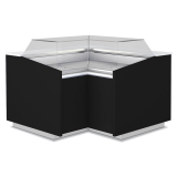 Gesloten Hoek 90°, Neutraal, Lage Ruit - Zwart