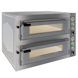 Elektrische Oven 2x 4 Pizza's Diam.350mm, 2 Kamers