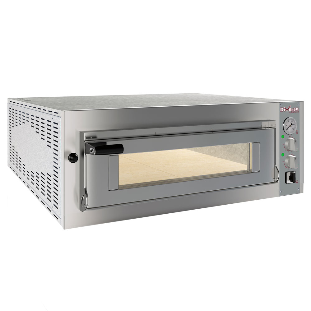 Elektrische oven 4 pizza's diam. 350mm, 1 kamer Elektrische oven 4 pizza's diam. 350mm, 1 kamer