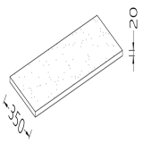 Optie: Dienst Tablet Neutrale Toonbank - Kassa (20mm), Laminaatafwerking Maan - (ml)