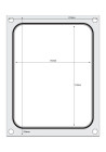 Traysealer matrix, HENDI, Driedelige container 227x178 mm Traysealer matrix, HENDI, Driedelige container 227x178 mm