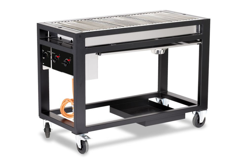 Gasbarbecue Europa, HENDI, 21,6kW, 1260x580x(H)900mm Gasbarbecue Europa, HENDI, 21,6kW, 1260x580x(H)900mm