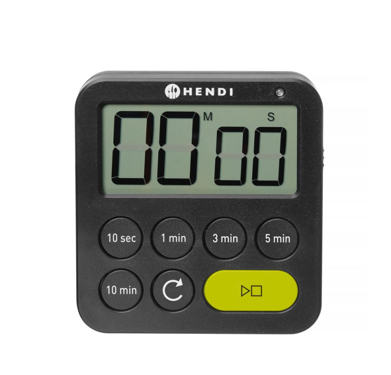 Timer, HENDI, Zwart, 82x20x(H)88mm Timer, HENDI, Zwart, 82x20x(H)88mm