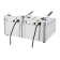 Buffalo Dubbele Tank Dubbele Mand 2X5Ltr Countertop Friteuse 2X2.8Kw Buffalo Dubbele Tank Dubbele Mand 2X5Ltr Countertop Friteuse 2X2.8Kw