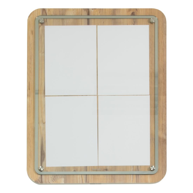 Securit zwart staal wit 8xA4 informatiedisplay met paal en voet Securit zwart staal wit 8xA4 informatiedisplay met paal en voet