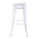 Bolero bistro hoge krukken van staal, wit (4 stuks) Bolero bistro hoge krukken van staal, wit (4 stuks)