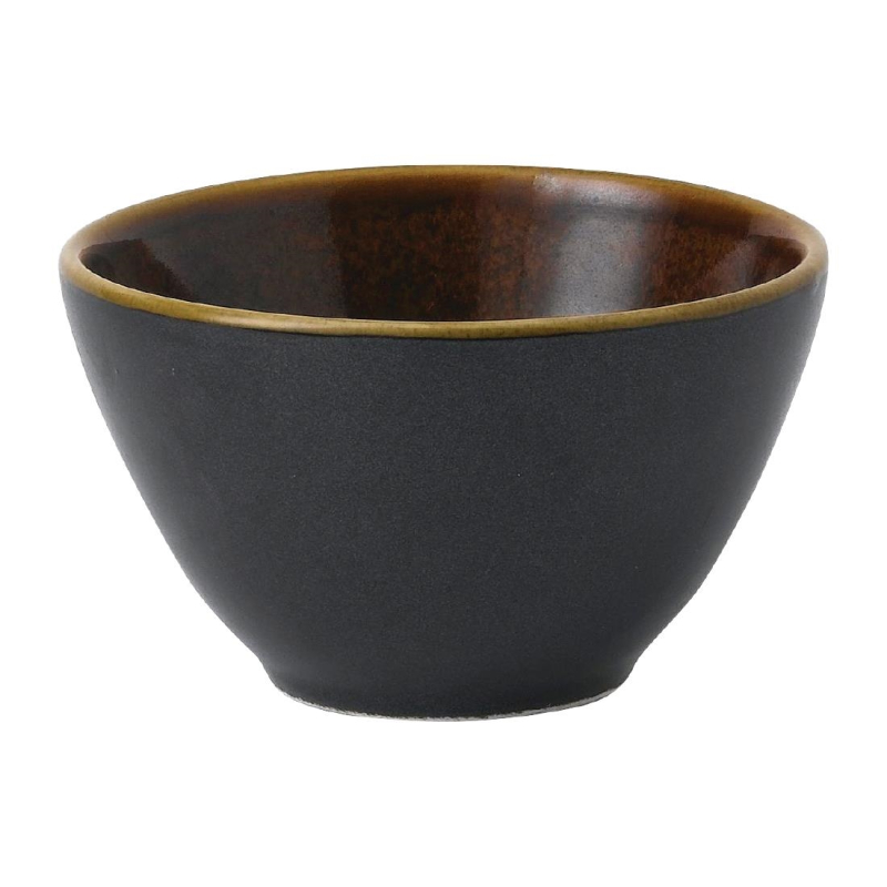 Churchill Super Vitrified Nourish Black Onyx Two Tone Contour schalen 240ml (Pak van 12) Churchill Super Vitrified Nourish Black Onyx Two Tone Contour schalen 240ml (Pak van 12)