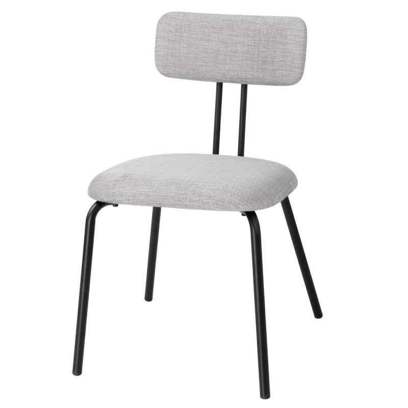 Bolero Fairfield stoelen - zwart/grijs mix (set 2) Bolero Fairfield stoelen - zwart/grijs mix (set 2)