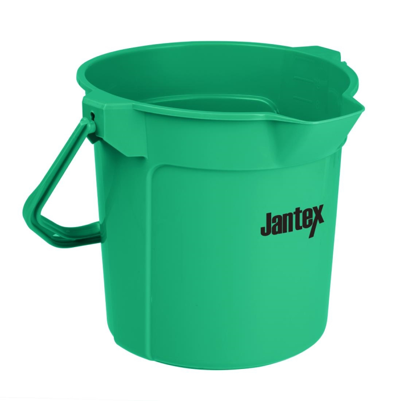 Jantex groene maatemmer met schenktuit 10ltr Jantex groene maatemmer met schenktuit 10ltr