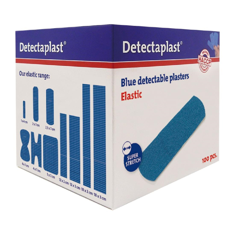 Detectaplast elastische pleister 25x72mm - 100 st Detectaplast elastische pleister 25x72mm - 100 st