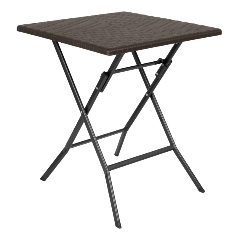 Bolero vierkante opvouwbare tafel bruin 620mm Bolero vierkante opvouwbare tafel bruin 620mm