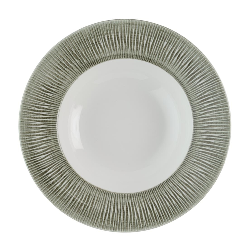 Churchill Bamboo Ceramic Spinwash Alpine bord 27.6 cm pak van 18 Churchill Bamboo Ceramic Spinwash Alpine bord 27.6 cm pak van 18