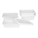 Fiesta composteerbare bagasse deksels voor bagasse container bodems (pak van 100) Fiesta composteerbare bagasse deksels voor bagasse container bodems (pak van 100)
