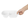 Fiesta composteerbare bagasse ovale 2-compartimenten container 900ml (pakket van 100) Fiesta composteerbare bagasse ovale 2-compartimenten container 900ml (pakket van 100)