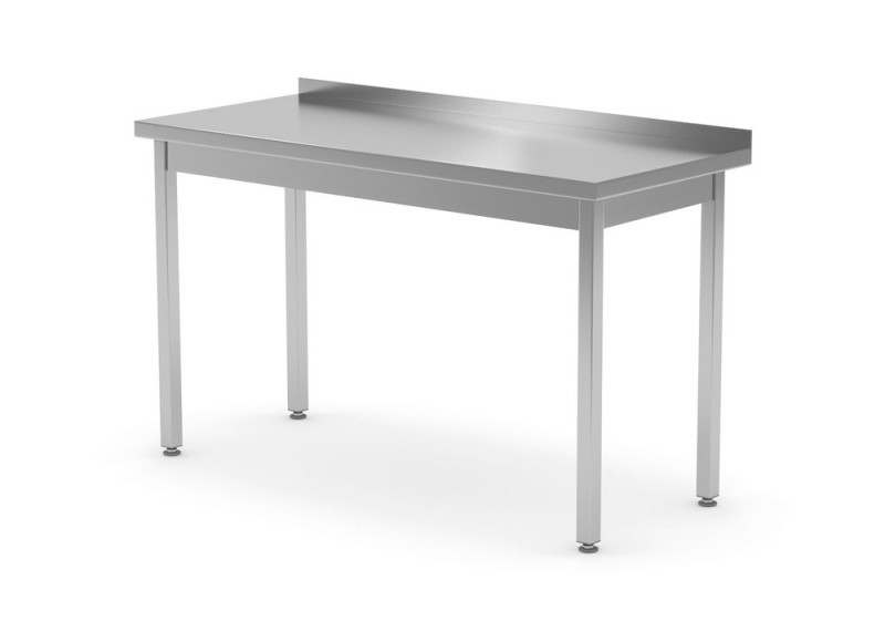 Werktafel met opstaande rand - 600mm, HENDI, Kitchen Line, 1400x600x(H)850mm Werktafel met opstaande rand - 600mm, HENDI, Kitchen Line, 1400x600x(H)850mm