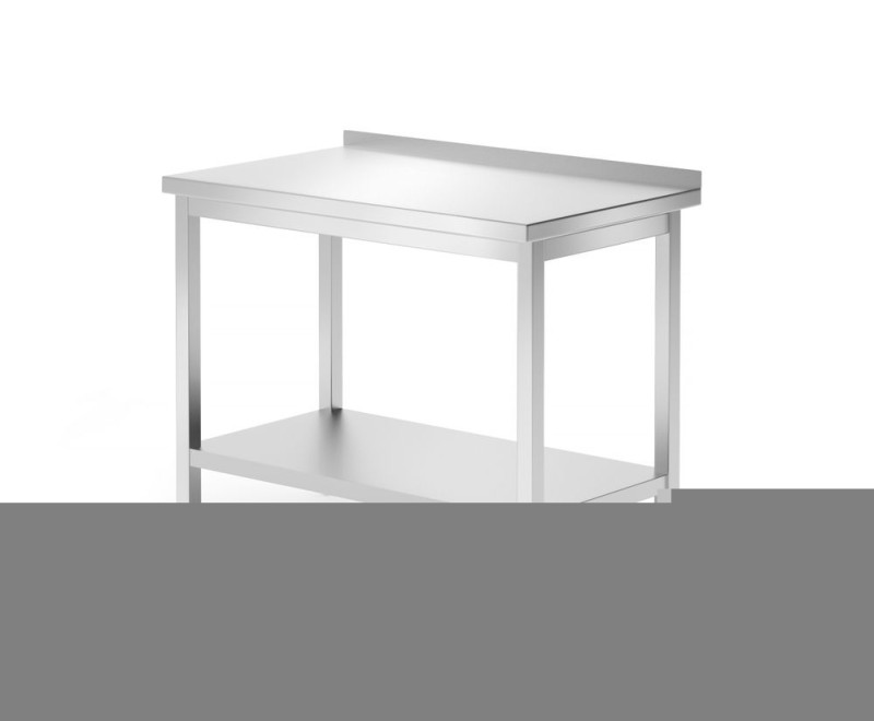 Muurwerktafel met schap Budget Line – geschroefd, diepte: 600 mm, HENDI, Budget Line, 1000x600x(H)850mm Muurwerktafel met schap Budget Line – geschroefd, diepte: 600 mm, HENDI, Budget Line, 1000x600x(H)850mm